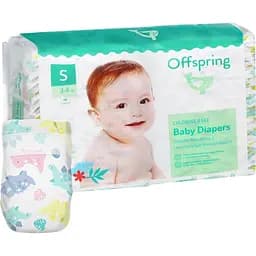 Подгузники Offspring Dinoland размер S (3-6 кг) 48 шт. (DP-OI-FAT-S48P-DNL)