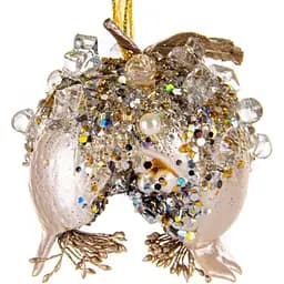 Ялинкова прикраса Lefard Гранат 9 см бежева (66-103)