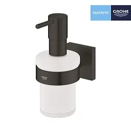 Дозатор для рідкого мила Grohe QuickFix Start Cube 410982430, Чорний матовий - мініатюра 3