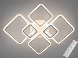 Белая потолочная светодиодная люстра смарт светильник, 105W