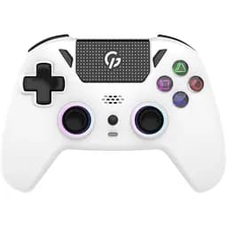 Геймпад Bluetooth джойстик GamePro GPS-13W Bluetooth 5.3/USB (PC/iOS/Android/PS3/PS4) DualShock RGB White