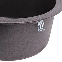 Кухонна мийка Lidz D510/200 GRF-13 (LIDZGRF13D510200), Графіт - мініатюра 6