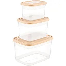 Набір контейнерів для зберігання продуктів Freshlife прямокутні 3 шт. 0.6 л, 1.2 л, 2.3 л (D-429-03)