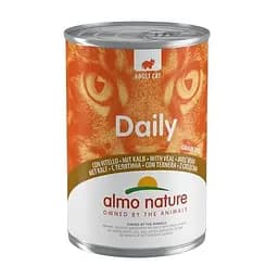 Повнораційний консервований корм Almo Nature з телятиною для дорослих кішок (400 гр.)