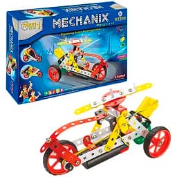 Конструктор Zephyr Robotix-1 металлический с электромотором 114 элементов 8 моделей