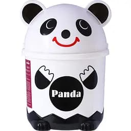 Ведро для мусора MBM My Home настольное с крышкой 1.2 л белое (BIN-07 1,2L WHITE)