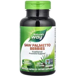 Натуральна добавка Nature's Way Saw Palmetto Berries, 180 вегакапсул