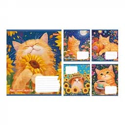 Набір зошитів 1 Вересня Sunny Cat лінія 18 аркушів 25 шт 768772