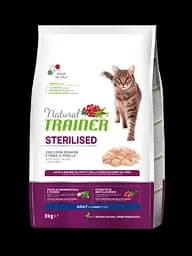 Корм Trainer Natural Adult Sterilised with fresh White Meats для стерилізованих кішок від 1 року 3 кг.