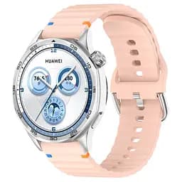 Силіконовий ремінець Wavy для Smart Watch 22mm Light Pink