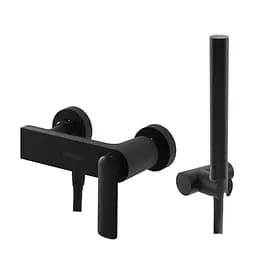 Смеситель для душа Kohlman Experience black matt настенный KPL-QW120EB Черный матовый