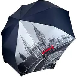 Жіноча складана парасолька напівавтомат Toprain 96 см синя