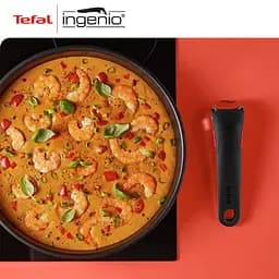 Сковорода Вок із серії Tefal Ingenio Unlimited Red 26 см (L3837792) з шестишаровим титановим антипригарним покриттям Titanium 6Х - мініатюра 7
