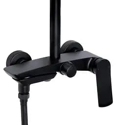 Душова система універсальна Qtap Slavonice Black Matt з виливом QTSLA111BLM45911 - мініатюра 3