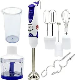 Блендер Rotex RTB505-W (подрібнювач, 2 міксера, спінювач)