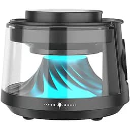 Бездротовий зарядний пристрій WiWU Wi-W039 Flow 5in1 with Speaker & Night Light 15W Black [154860]