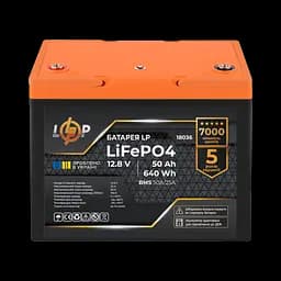 Акумулятор LP LiFePO4 для ДБЖ 12 V (12,8 V) - 50 Ah (640 Wh) (BMS 50A/25A) пластик