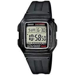 Спортивні чоловічі кварцові наручні годинники Casio оригінал Японія Collection F-201WA-1AEG з полімерним