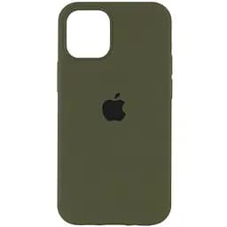 Чехол Epik Silicone Case Full Protective (AA) для Apple iPhone 14 (6.1) Зеленый / Dark Olive