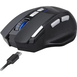 Мишка Defender Knight GM-885, бездротова, ігрова, 8кн., 3200 dpi., 400 mAh, чорна - мініатюра 6