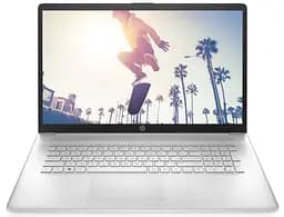Ноутбук HP 17-cp0006ru 17.3FHD IPS AG/AMD R5 5500U/16/1000+256F/int/DOS/Silver (423L0EA)