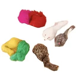 Іграшка для котів Миша М1 хутряна мікс кольорів 10 см 1 шт. (33665)