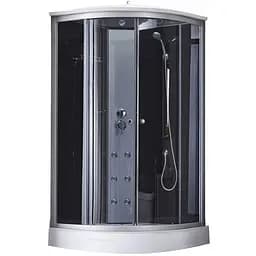 Гідробокс Tani SBM90x90.SAT.LOW.GR, низький, скло тоноване 4 мм, стінки BLA Lidz (LTSBM9090SATLOWGR)