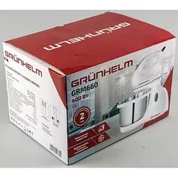 Стаціонарний електричний міксер Grunhelm GRM 660 400 Вт кухонний з насадками - мініатюра 7