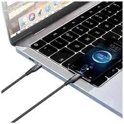 Дата кабель USB-C to USB-C 1.2m 5A 100W transparent head ColorWay (CW-CBPDCC053-BK) - мініатюра 7