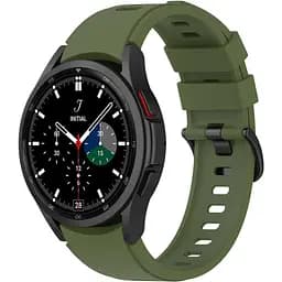 Ремінець для Samsung Galaxy Watch 5 40mm - зелений ширина кріплення 20мм силікон Watchbands RiccoOne (W25-0WB66352299)