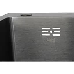 Мийка для кухні Lidz Handmade H6350BR інтегрована крило праворуч 3.0/1.0 мм Brushed Black PVD (LDH6350BRPVD45590) - мініатюра 4