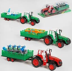 Трактор с прицепом 0488-106, в слюде (6965496110814) Микс