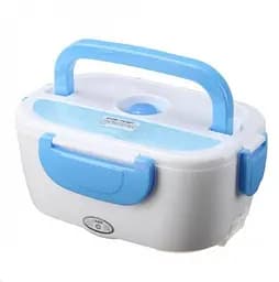 Автомобільний ланч-бокс з підігрівом Electronic Lunchbox від прикурювача термос для їжі 1 л Синій - мініатюра 3