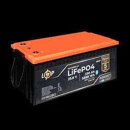 Акумулятор LP LiFePO4 25,6V - 230 Ah (5888Wh) (BMS 200A/100А) пластик Smart BT - мініатюра 4