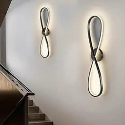 Настінний чорний бра Infinity у корпусі 100х13 см Line F Арт. WM36/1000