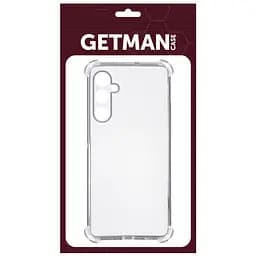 TPU чохол GETMAN Ease logo посилені кути Full Camera для Samsung Galaxy M14 5G Безбарвний (прозорий) - мініатюра 4