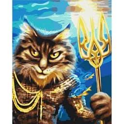 Картина по номерам Brushme Котик украинский Нептун ©Марианна Пащук 40x50 см