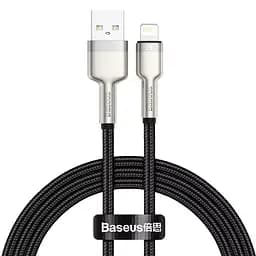 Кабель Baseus Cafule Metal USB - Lightning (M/M), 2.4A, 1 м Black (6953156202245)