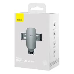 Автомобільний тримач холдер Baseus Metal AgeⅡ Gravity Car Mount Air Outlet Version SUJS000013 Dark Grey - мініатюра 7