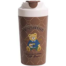 Термочашка Yiwu Bears HP-14-15BR с керамической колбой 480 мл, коричневый