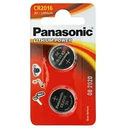 Батарейка Panasonic CR 2016 * 2 LITHIUM (CR-2016EL/2B)