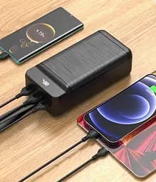 Універсальна мобільна батарея XO PR159 60000mAh PD20W+QC22.5W (Чорний) - мініатюра 5