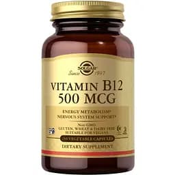 Вітаміни Solgar Vitamin B12 500 мкг 250 капсул
