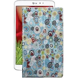 Чехол StatusCASE из экокожи для планшета LG G Pad 8.3 v500 Круги-цветные