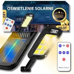 Сонячний світлодіодний світильник Red Garden P4 з датчиком руху та сутінків, 240 COB LED, пульт, IP65