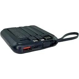 Павербанк Yoobao W1 / 10000 мАг / до 22.5 Вт / USB-C, USB-A, Micro-USB, MagSafe, Lightning / PD + QC / З кабелем / Темно-синій - мініатюра 3