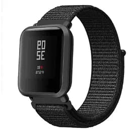 Ремінець BeWatch нейлоновий липучка для Xiaomi Amazfit Bip Чорний (1011301)
