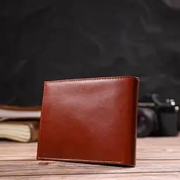 Чоловічий шкіряний гаманець Canpellini 12х9.7х1 см acs0025694 - мініатюра 7