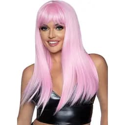 Перука Leg Avenue Long straight bang wig Pink One size