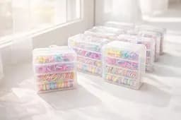 Різнобарвні еластичні гумки та затискачі